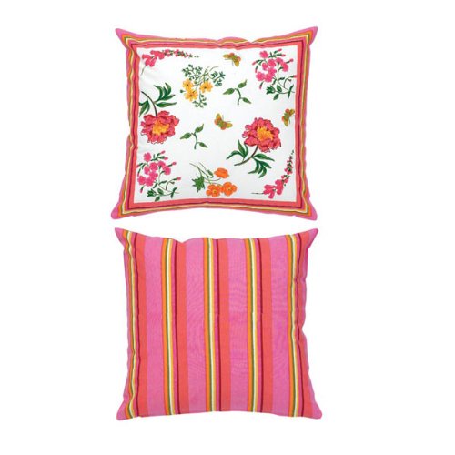 Cottage Floral Throw Pillow