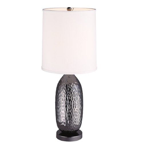 Pewter Impressions Table Lamp - Oval