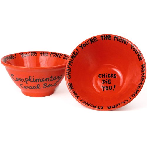 Chicks Dig You Cereal Bowl - Red