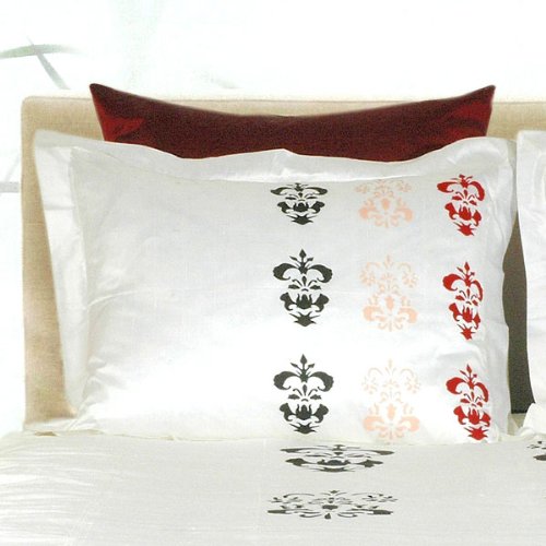 French Motif Pillow Sham, Standard (20" x 26") - Small Print