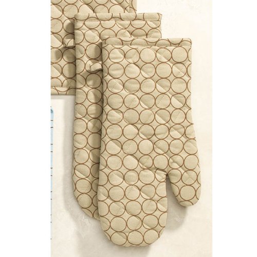 Rings Oven Mitts (set of 2) - Beige