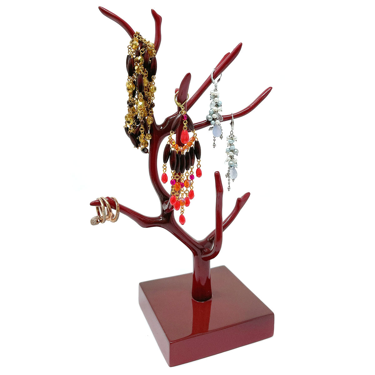 Petite Magnolia Jewelry Tree - Red