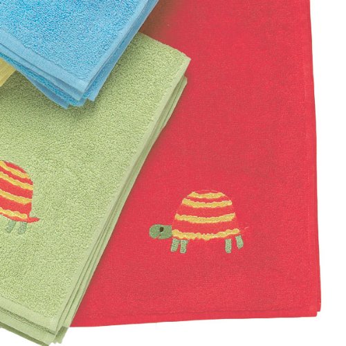 Embroidered Turtle Bath Towel