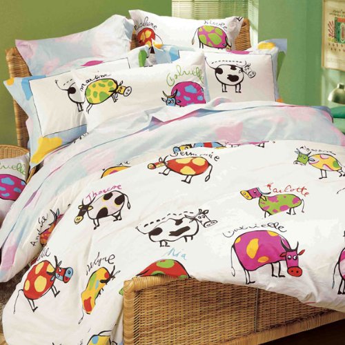 Lily & Lulu - Multicolor Cow, Sheet Set