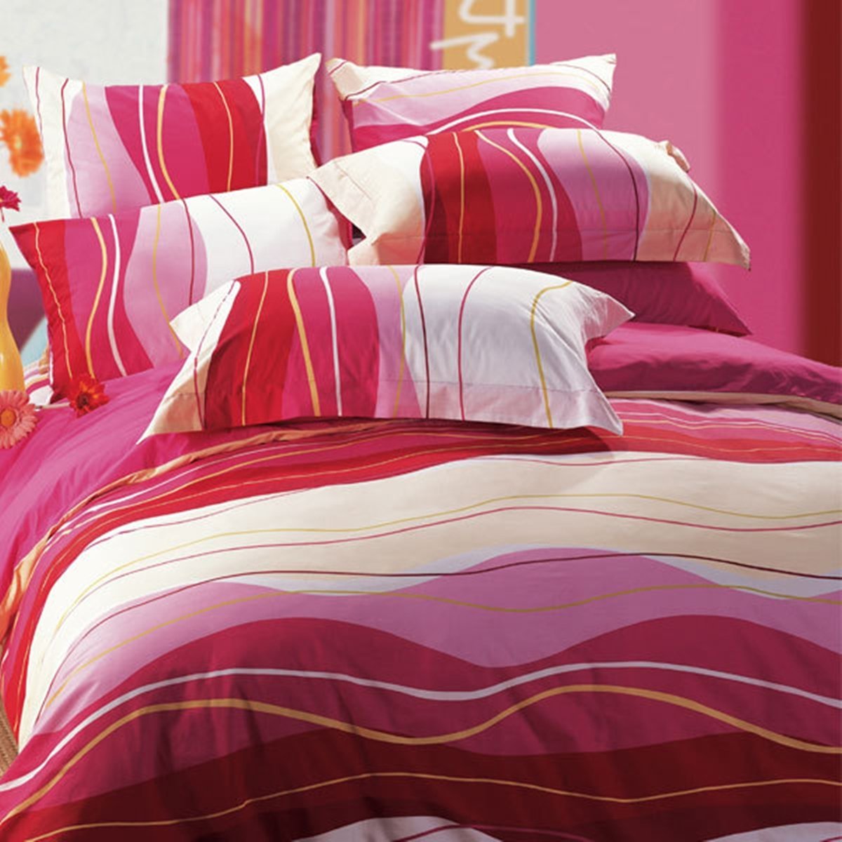 Red Wave - Duvet Cover Set