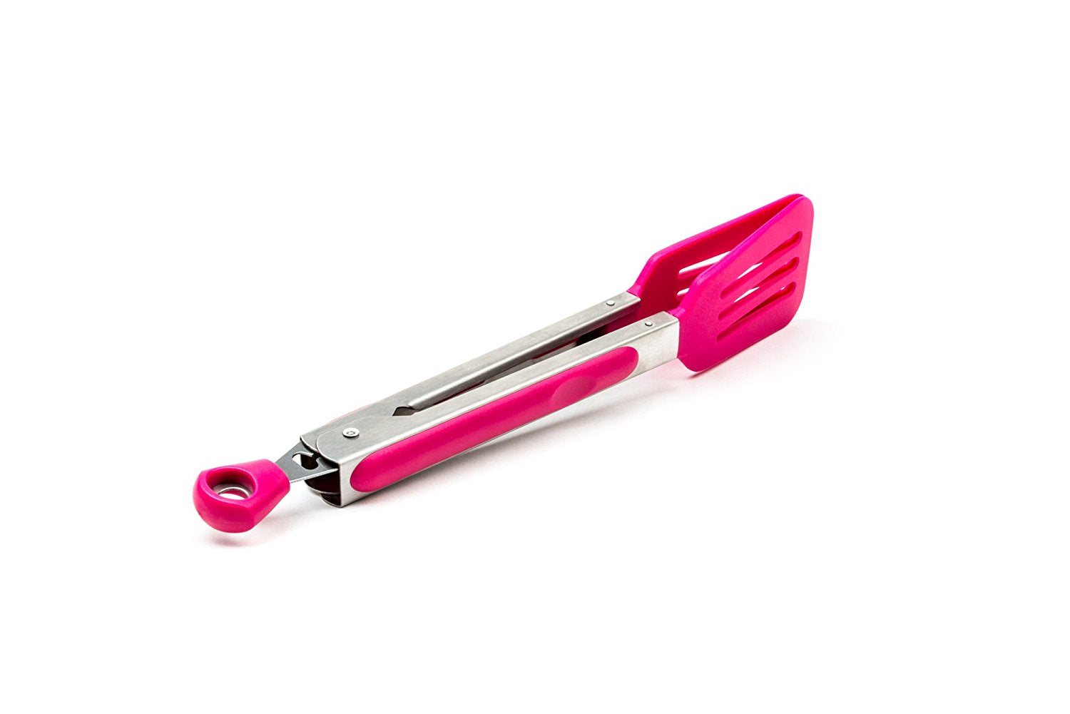 Stainless Steel and Silicone Locking Turner Tongs