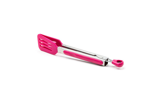 Stainless Steel and Silicone Locking Turner Tongs