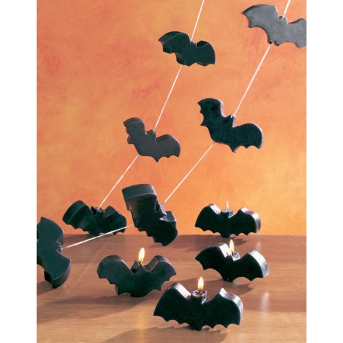Flying Bat Candles on a String (set of 6)