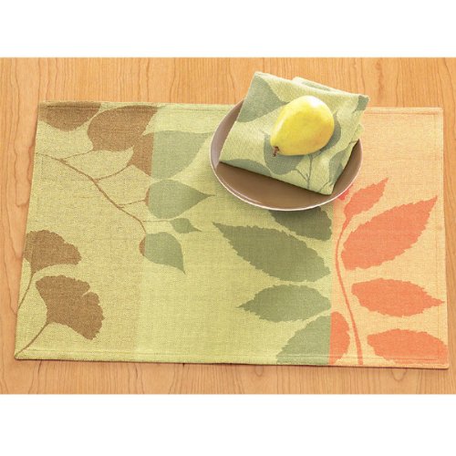 Autumn Leaves Jacquard Table Linen Collection - Napkin (20" x 20")