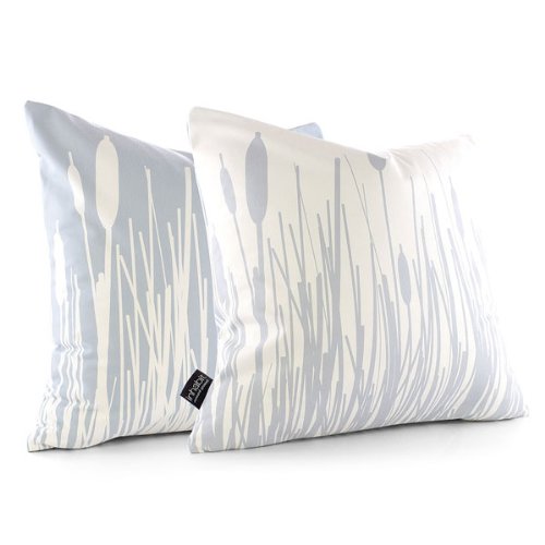Cattails In Ice Throw Pillow