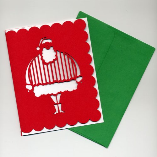 Jolly Santa Greeting Cards (set of 5)