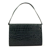 Green Patent Embossed Handbag