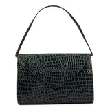 Green Patent Embossed Handbag