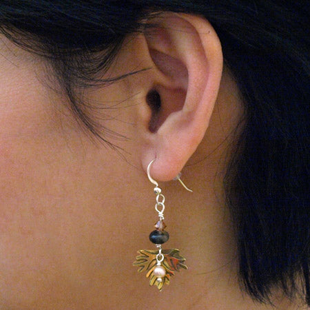 Maple Leaf French Hook Earrings
