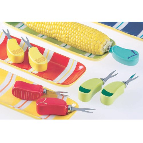 Summer Splash Corn Picks (set of 4)