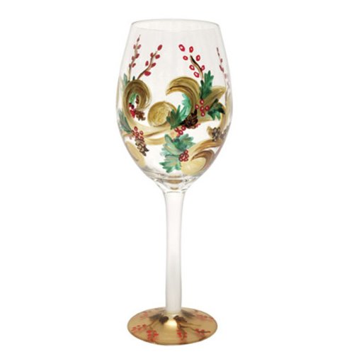 Holiday Berry White Wine Glass (16oz)