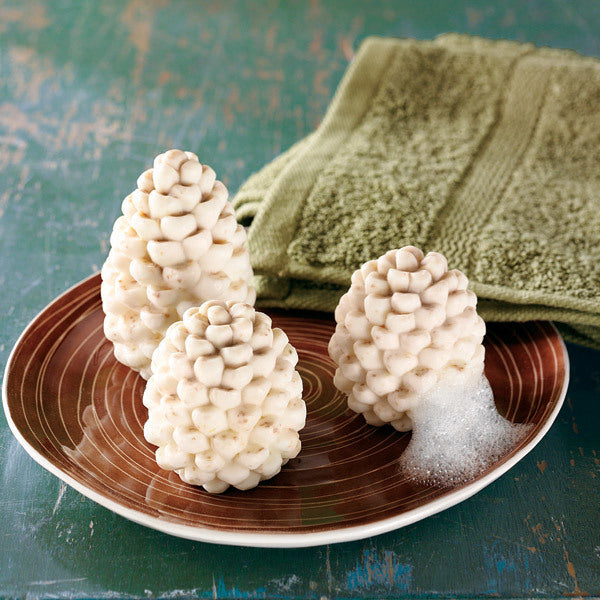 Pinecone Scented French Milled Soaps (set of 3)