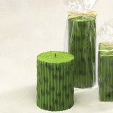 Bamboo Pillar Candles (set of 6)