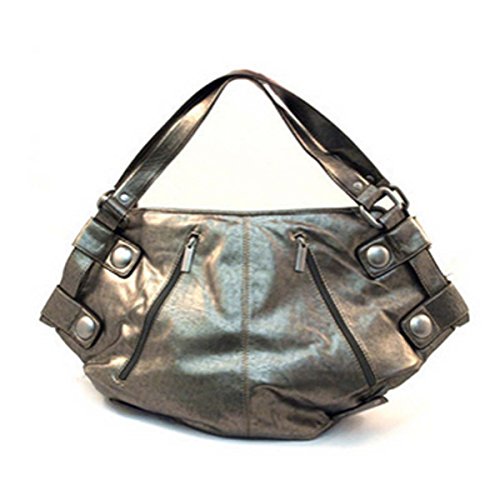 Metallic Silver Hobo Bag