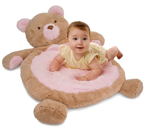 Bear Baby Mat - Pink