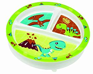 Prehistoric Pals Divided Suction Plate (8" diam)