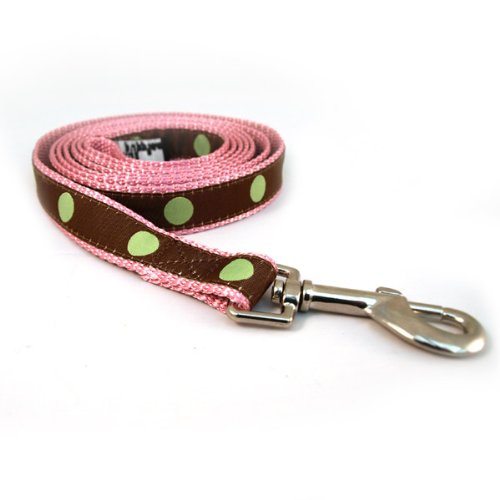 Polka Dots Ribbon Dog Collar & Leash
