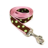 Polka Dots Ribbon Dog Collar & Leash