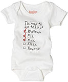 Eat, Sleep, Poo Baby Onesie