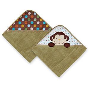 Jungle Tales Hooded Terry Towels (set of 2) - Monkey