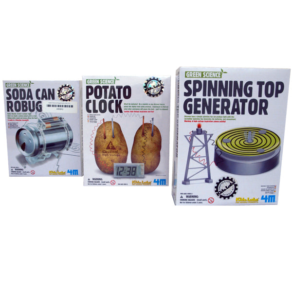 Green Science Experiments for Children (set of 3)