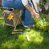 5pc. Gardening Tools with Folding Chair - Botanica