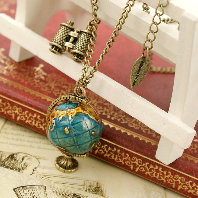 Princess Civilians Globe Pendant Necklace