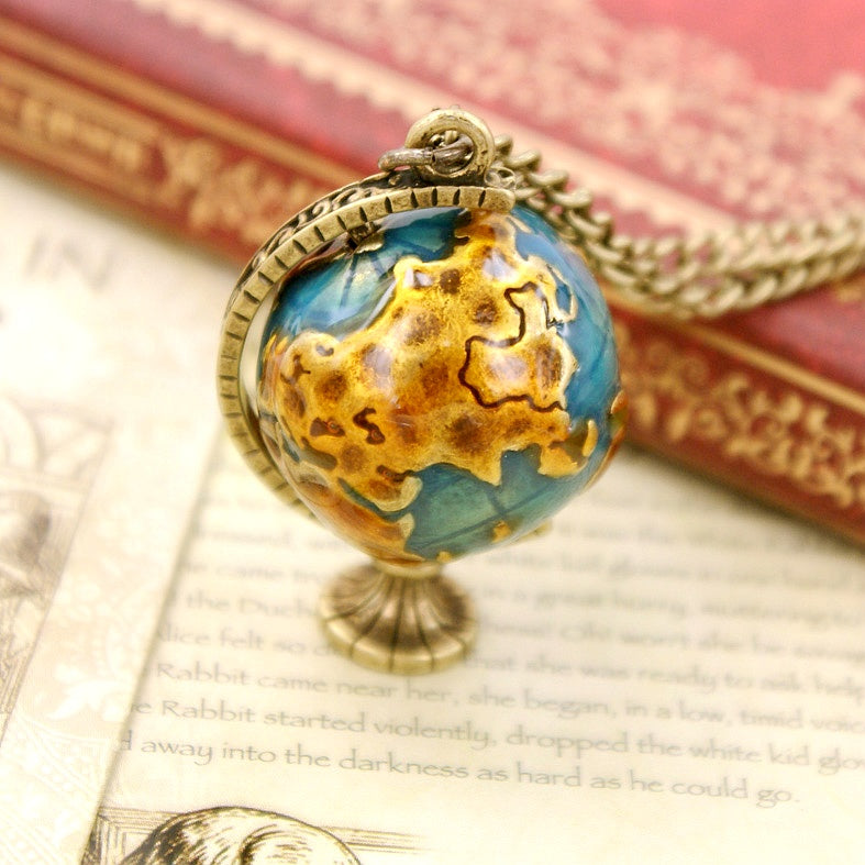 Princess Civilians Globe Pendant Necklace