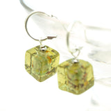 Cube Glaze Drop Earrings