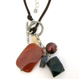 Gemstone Charm Pendant Necklace