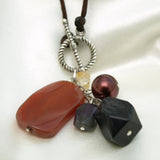 Gemstone Charm Pendant Necklace