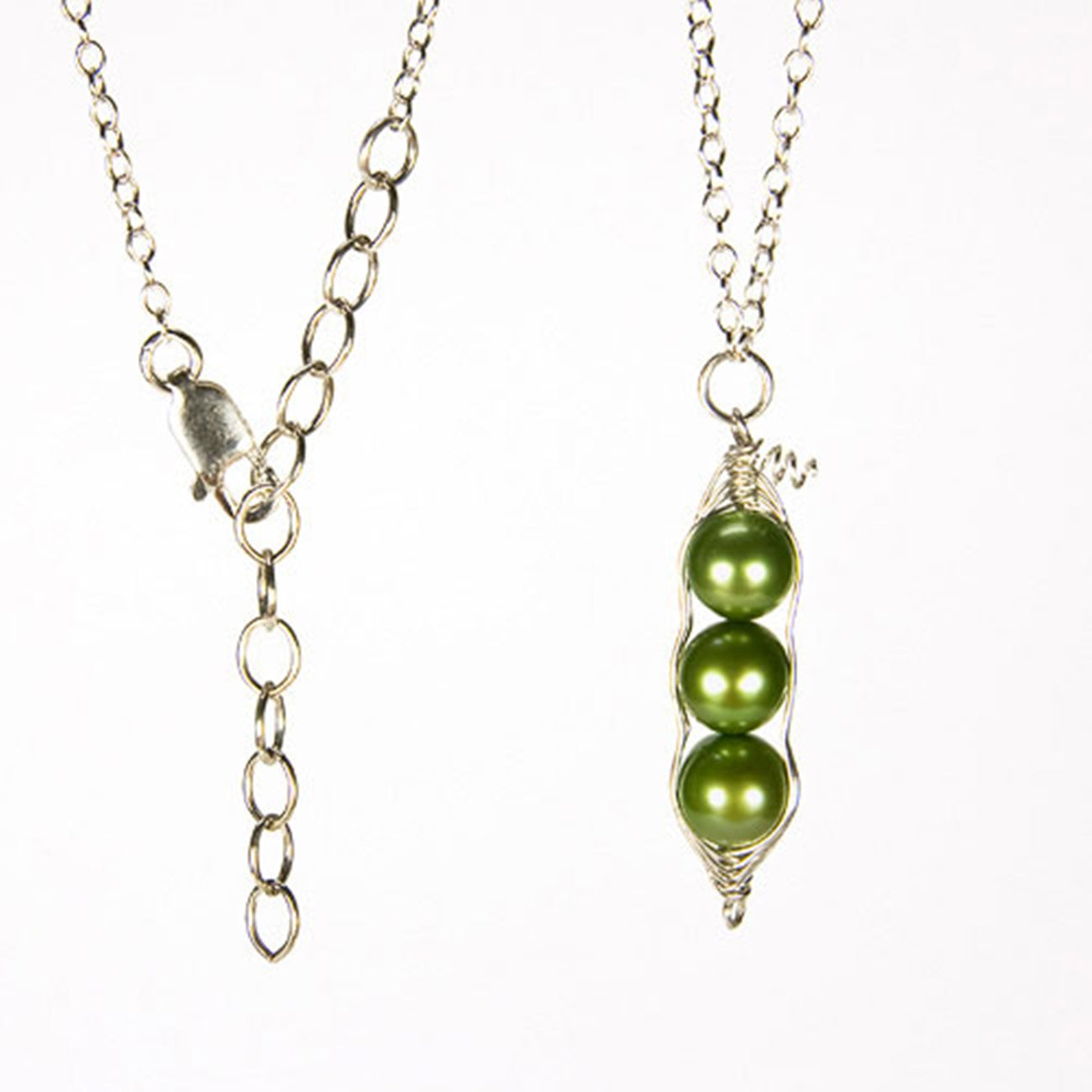 Three Peas in a Pod Freshwater Pearl Necklace