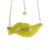 Serpentine Wave Pendant Necklace, 18.1 inches