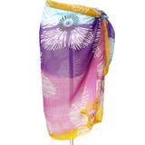 Vibrant Floral Chiffon Sarong Beach Wrap