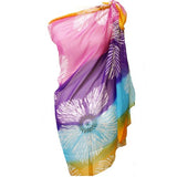 Vibrant Floral Chiffon Sarong Beach Wrap