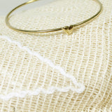 Gold Plated Heart Bangle Bracelet