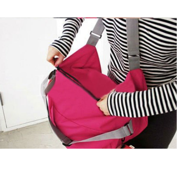 Wrapables Light Pink Corduroy Tote Bag, Casual Everyday Shoulder Handbag