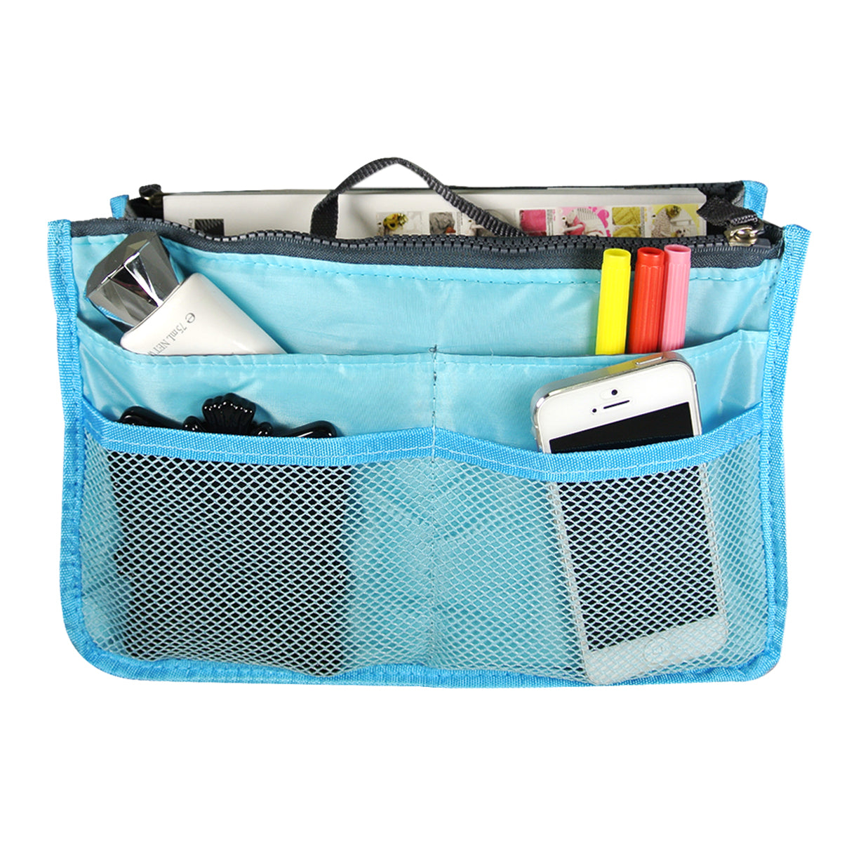 backpack liner bag travel organizer insert multifunctional travel bag Nylon for Men and Women, Lightweight Rucksack Insert with High Capacity, Large Organizer with Zipper Pockets This organizer is unisex and packed with great features Multi-Pocket Travel Organizer Insert Bag