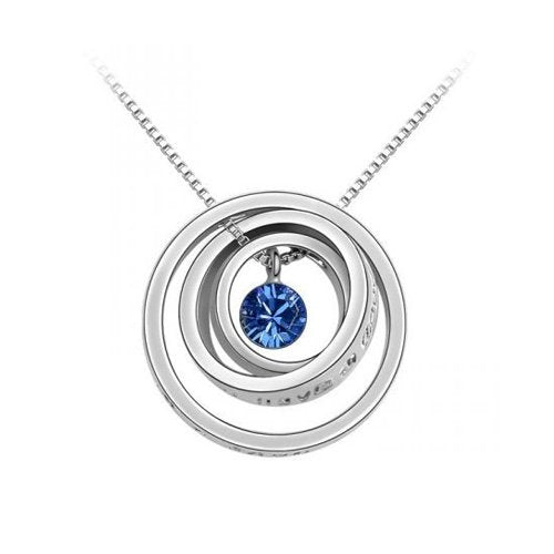 Wish For Luck Triple Rings Pendant Necklace
