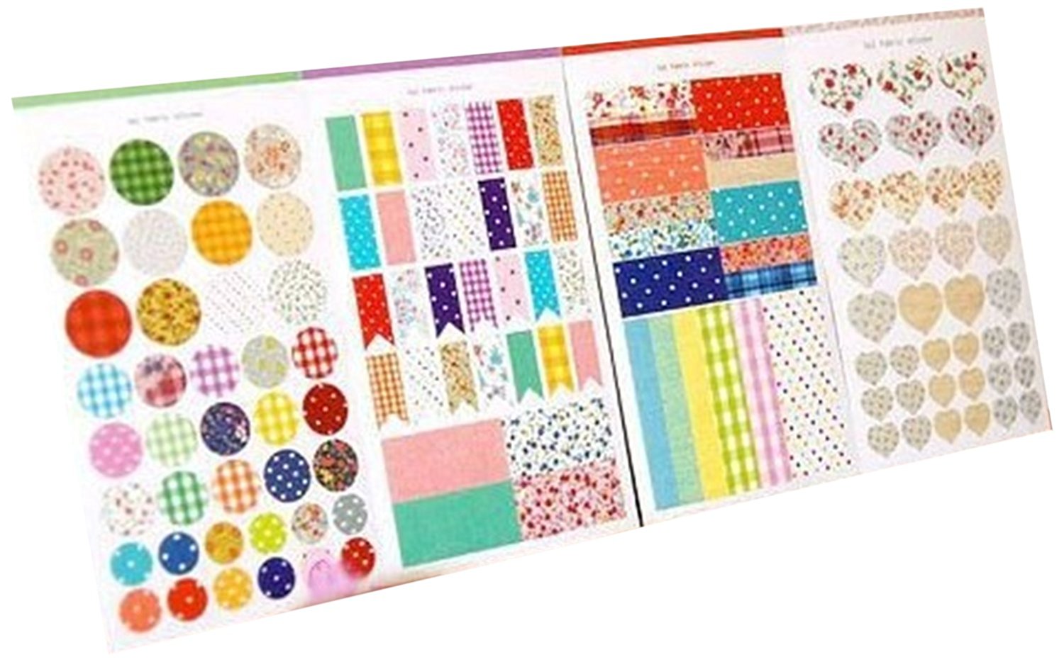Fabric Sticker Design Decorative Fabric Pattern Sticker Set – Wrapables