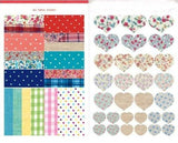 Decorative Fabric Pattern Sticker Set