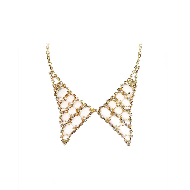 Pointed Bow Tie Collar Necklace