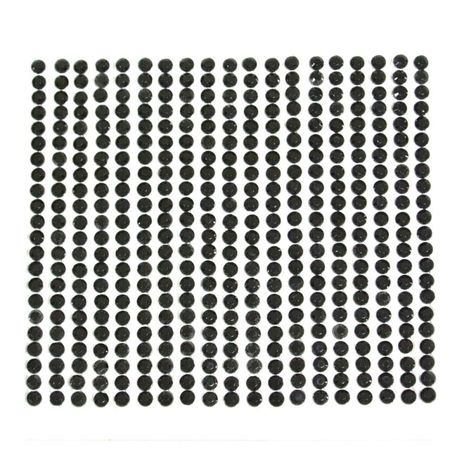 Wrapables Black Diamond Sticker 4mm Adhesive Rhinestones, 846 pieces