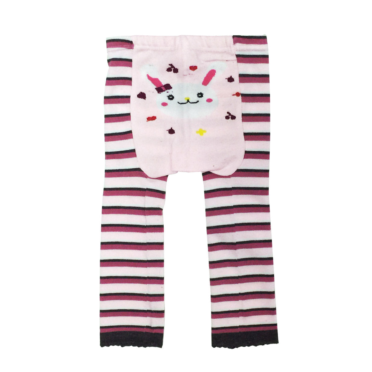 Wrapables Baby & Toddler Busha Leggings, Bunny and Stripes