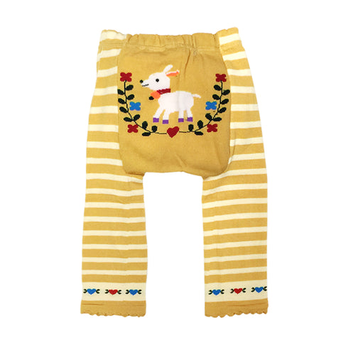 Wrapables Leggings Neonato E Bambina Con Capra Billy - Taglia 24-36 Mesi